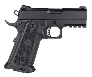 Girsan 395055 Witness2311  45 ACP 11+1 3.40" Black Steel Barrel, Black Serrated Steel Slide, Black Polymer Frame w/Beavertail & Picatinny Rail, Black Checkered Polymer Grip, Ambidextrous