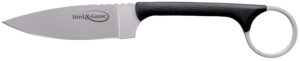 Cold Steel CS20A Bird & Game  3.50" Fixed Drop Point Plain AUS-8A SS Blade, 3.75" Black Textured Polymer Handle
