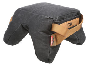 Birchwood Casey BC-BAG-SSEH Steady-Shot Echo Bag Heavyweight Prefilled Black Wax Canvas Front and Rear Bag