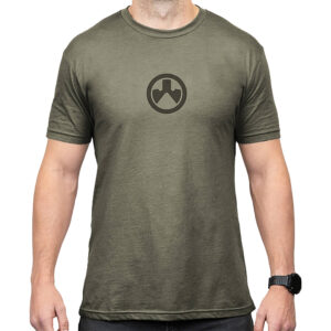 Magpul MAG1115-317-3XL Icon Logo  Olive Drab Heather Cotton/Polyester Short Sleeve 3XL