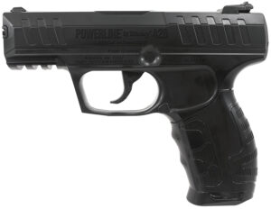 Daisy 426 Powerline Air Pistol CO2 177 Semi-Automatic 15 Shot Built-In BB Magazine, Smooth Bore Steel Barrel, Blade Front/Fixed Open Rear Sights, Molded Black Grip
