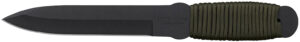 Cold Steel 80TFTC True Flight Thrower 6.75" Fixed Spear Point Plain Black 1055 Carbon Steel Blade/Paracord Wrap OD Handle