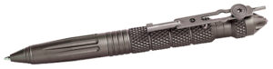 Uzi Accessories UZITACPEN4GM Tactical Pen  Gun Metal Aluminum 6" Features Glass Breaker/Cuff Key