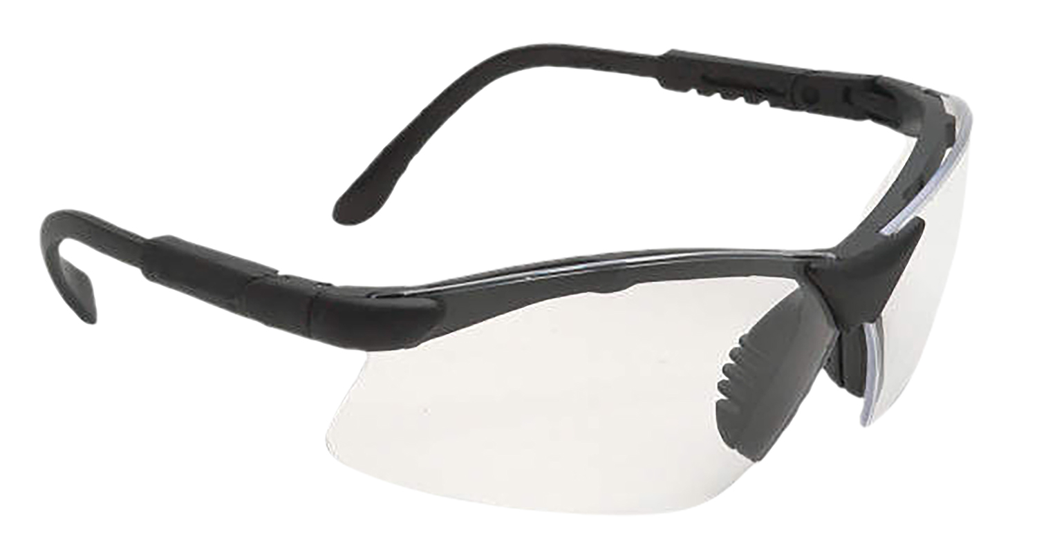 Radians RV0110CS Revelation Shooting Glasses Adult Clear Lens Anti-Fog Black Frame