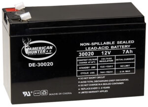 American Hunter DE30020 HR Rechargeable Battery  Black 12 Volt 7 AMP