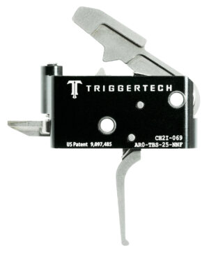 TriggerTech AROTBS25NNF Adaptable Primary Two-Stage Flat Trigger with 2.50-5 lbs Draw Weight for AR-15 Right