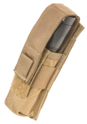 Tacshield T4001CY Suppressor/Light Pouch  Cordura 1000D Nylon Coyote