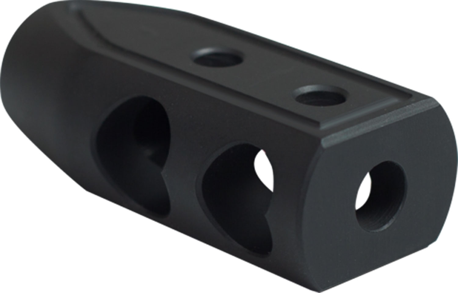 Timber Creek Outdoors 308HBBLC Heart Breaker Muzzle Brake Black Cerakote with 5/8"-24 tpi Threads for 308 Win AR-Platform