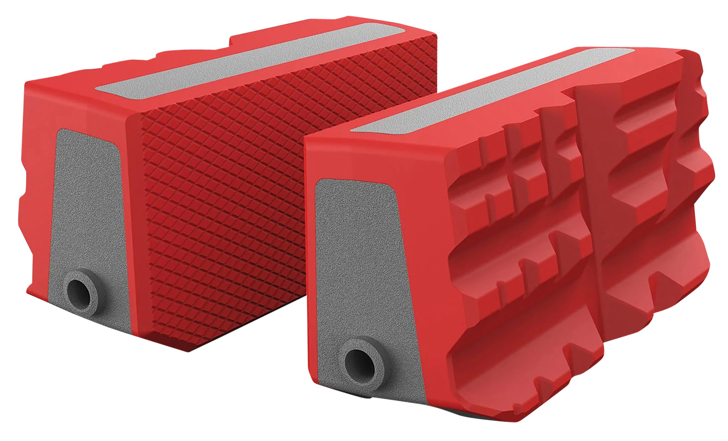 Real Avid AVSFJMF Smart-Jaws Multi-Fit Sleeves Reversible Gray/Red Rubber Overmold