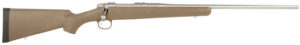 Kimber Mfg, Inc 3000793 Hunter  6.5 Creedmoor 3+1 22" Satin Match Grade Barrel, Satin Stainless Steel Receiver, Northwoods Brown Fixed Polymer Stock