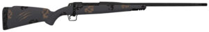 Fierce Firearms TWROG270WIN22BT Twisted Rogue 270 Win 22" Armour Lube Black Steel Threaded Barrel, Drilled & Tapped Steel Receiver, LR Negative Comb Trophy Camo Carbon Fiber Stock