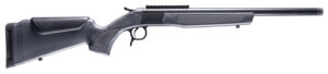 CVA CR4442 Scout  45-70 Gov 1rd 22" Blued Threaded Barrel, Blued Picatinny Rail Receiver, Stealth Gray Fixed Synthetic Stock