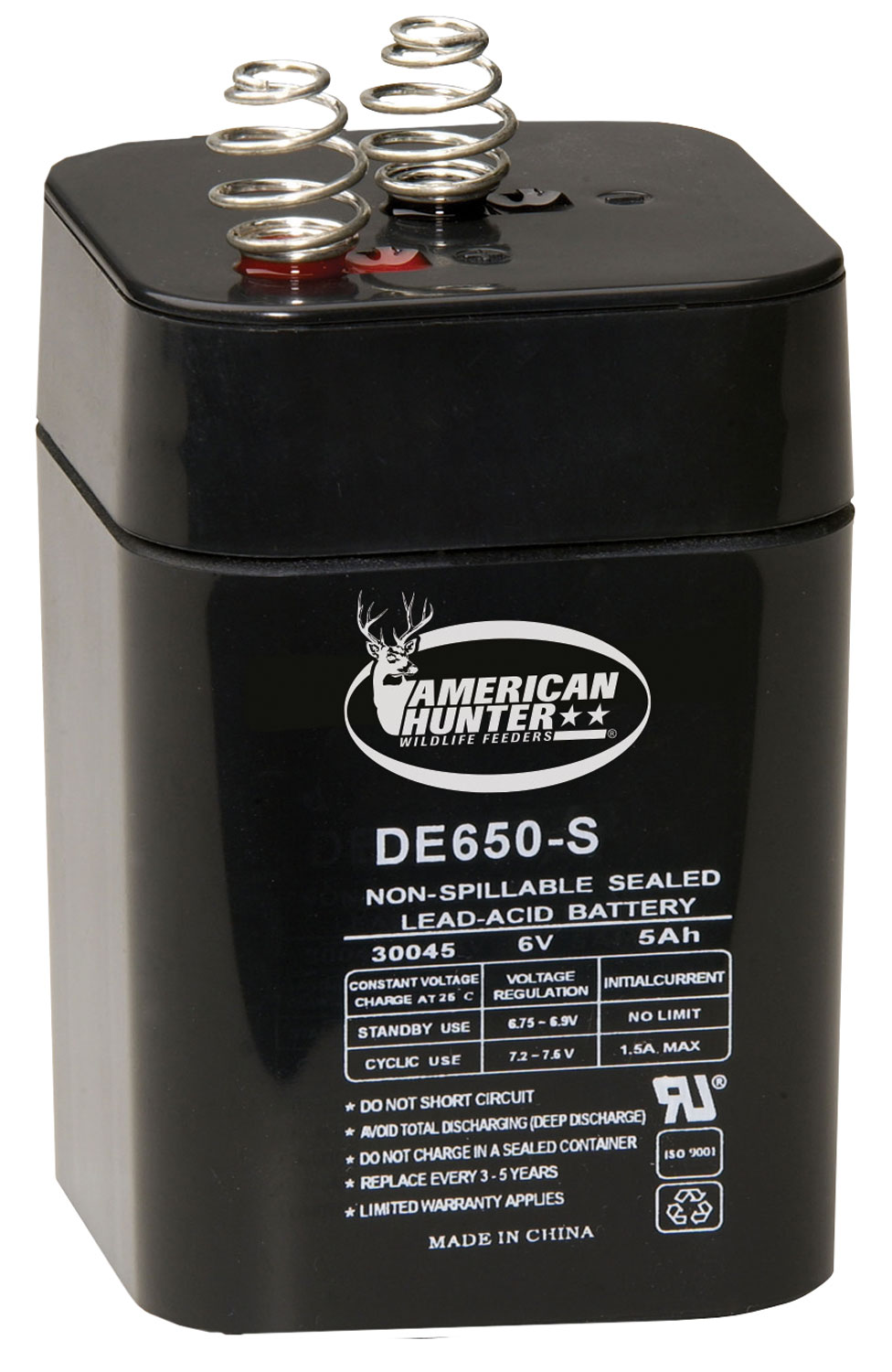 American Hunter DE30053 HR Rechargeable Lantern Battery 6 Volt 5 AMP
