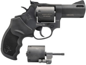 Taurus 2-692031 692  Medium 38 Special +P/357 Mag/9mm Luger 7 Shot 3" Matte Black Ported Barrel, Cylinder & Frame, Black Ribber Grip, Transfer Bar Safety, Exposed Hammer, 2 Cylinders