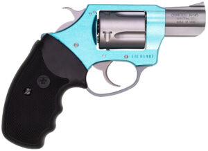 Charter Arms 53860 Undercover Lite Santa Fe Sky Small 38 Special, 5 Shot 2" Stainless Steel Barrel & Cylinder, Turquoise Aluminum Frame w/Black Finger Grooved Rubber Grip, Exposed Hammer