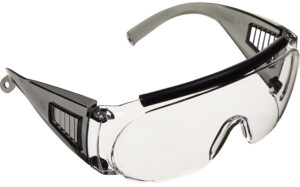 Allen 2169 Fit Over Shooting Glasses Adult Clear Lens Gray Frame