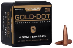 Speer 264120GDB Gold Dot  264Cal 120gr Bonded Soft Point 50 Per Box/20 Case