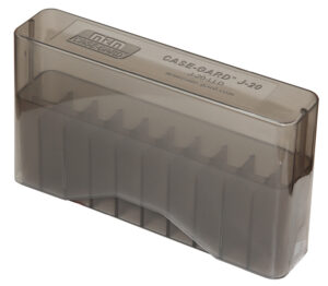 MTM Case-Gard J20LLD41 Slip-Top Ammo Box  338 Win Mag/7mm Clear Smoke Polypropylene 20rd