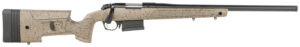 Bergara Rifles B14LM358C B-14 HMR 300 PRC 5+1 26" Graphite Black Cerakote Barrel, Black Speckled Brown Molded w/Mini-Chassis, Adjustable LOP & Cheek Piece Stock
