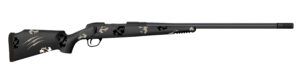 Fierce Firearms FCTRG65PRC22BBO CT Rage  6.5 PRC Caliber with 3+1 Capacity, 22" Carbon Fiber Barrel, Black Cerakote Metal Finish & Blackout Camo Fixed Fierce Tech C3 Stock, Right Hand (Full Size)