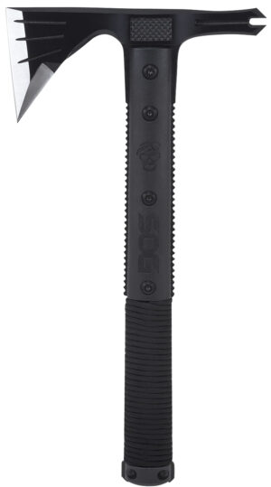 S.O.G SOGSK1001CP Survival Hawk 3" Blade 2Cr13MoV SS Blade Black w/Reflective Paracord GRN Handle 12.10" Long Tomahawk