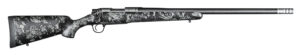 Christensen Arms 8010613900 Ridgeline FFT Full Size 7mm-08 Rem 4+1, 20" Stainless Steel Threaded Barrel, Stainless Aluminum Receiver, Black w/Gray Accents Fixed Sporter w/Flash Forged Technology Stock