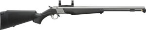 CVA PR2117SM Wolf V2 50 Cal 209 Primer 24" Matte Stainless Steel Barrel, Stainless Steel Receiver w/DuraSight Rail, Fixed Black Synthetic Stock