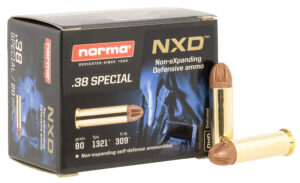 Norma Ammunition 611240020 Self Defense NXD 38Special 38gr 20 Per Box/10 Case
