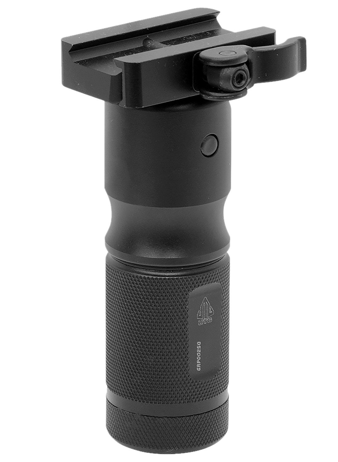 Leapers MNTGRP002SQ QD Foldable Foregrip Matte Black Aluminum