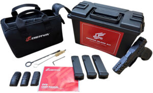 Derya Firearms DY9.ISL.US DY9 Island Kit 9mm Luger 15+1 3.86" Black Melonite Steel Barrel, Black Melonite Steel Optics Ready/Serrated Slide, Black Melonite Polymer Frame, RMR Footprint