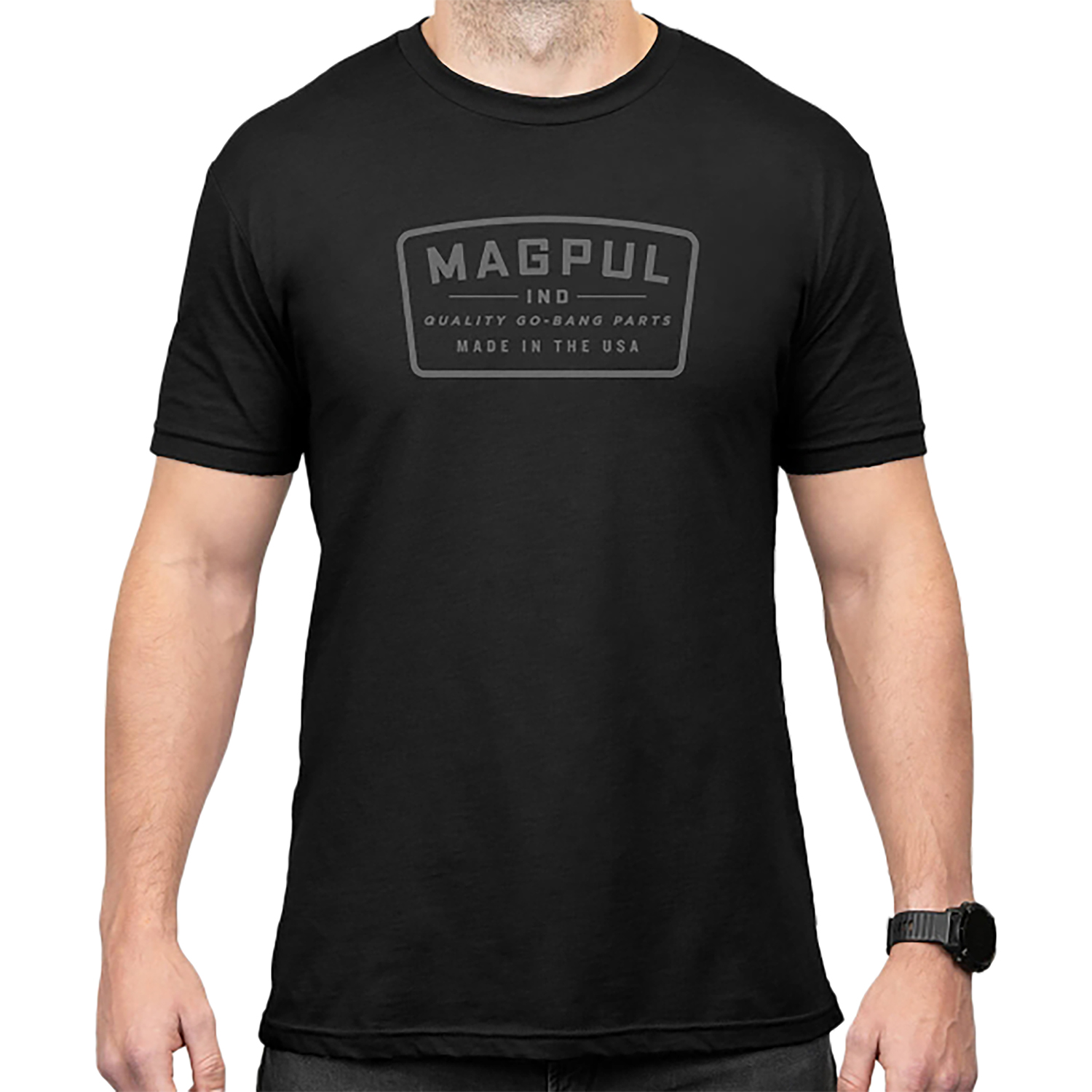 Magpul MAG1526-001-M Go Bang Parts Black Cotton/Polyester Short Sleeve Medium