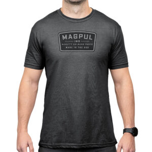 Magpul MAG1526-010-M Go Bang Parts  Charcoal Gray Cotton/Polyester Short Sleeve Medium