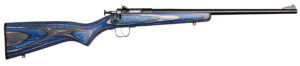 Crickett KSA2222 Youth  22 LR 1rd 16.12" Blued Barrel & Receiver, Fixed Front/Adjustable Rear Peep Sights, Blue Laminate Stock w/11.5" LOP, Rebounding Firing Pin Safety