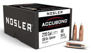Nosler 54987 AccuBond  270Win 130gr Spitzer Point 50/Box