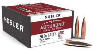 Nosler 58317 AccuBond Long Range 30Cal 210gr Spitzer Point 100/Box