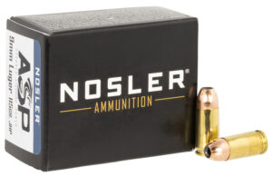 Nosler 51285 Assured Stopping Power Handgun 9mmLuger 115gr Jacketed Hollow Point 20 Per Box/20 Case
