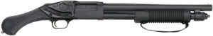 Mossberg 50638 590 Shockwave 12 Gauge Pump 3" 5+1 14.38" Matte Blued Heavy-Walled Barrel, Drilled & Tapped Matte Blued Stainless Steel Receiver, Black Raptor Birdshead Grip, Crimson Trace Lasersaddle