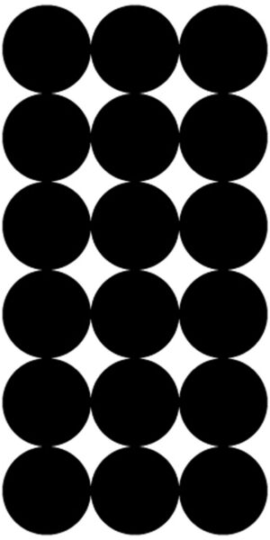 Pro-Shot P216 SplatterShot Repair Pasters Black 1" Self-Adhesive 216 Pasters