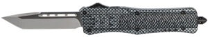 CobraTec Knives MCFCTK1MTNS CTK-1  Medium 3" OTF Tanto Plain D2 Steel Blade/Carbon Fiber Aluminum Handle Features Glass Breaker Includes Pocket Clip
