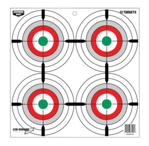 Birchwood Casey 37253 EZE-Scorer  12" Bullseye Paper Hanging Multi-Color 13 Per Pkg