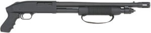 Mossberg 50697 590 Cruiser 12 Gauge Pump 3" 6+1 18.50" Matte Blued Stand-Off Breacher Barrel, Matte Blued Stainless Steel Receiver, Black Pistol Grip