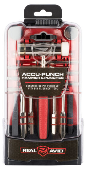 Real Avid AVHPS Accu-Punch Hammer & Punches Steel Red Rubber Handle