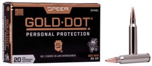 Speer 24461 Gold Dot Personal Protection 223Rem 62gr Soft Point 20 Per Box/10 Case