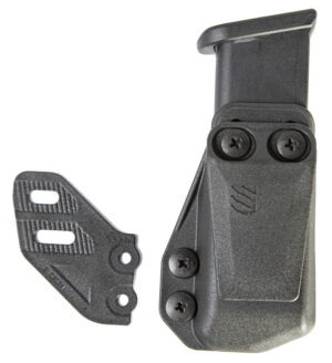 Blackhawk 416A02BK Stache Mag Carrier IWB Double Stack Belt Clip Mount Fits Belts 1.50" Wide Black Polymer Ambidextrous