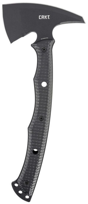 CRKT 2725 Kangee T-Hawk 2.93" Blade Axe w/Spike SK-5 Steel Blade Black Textured GRN Handle 13.75" Long Tomahawk w/Spike