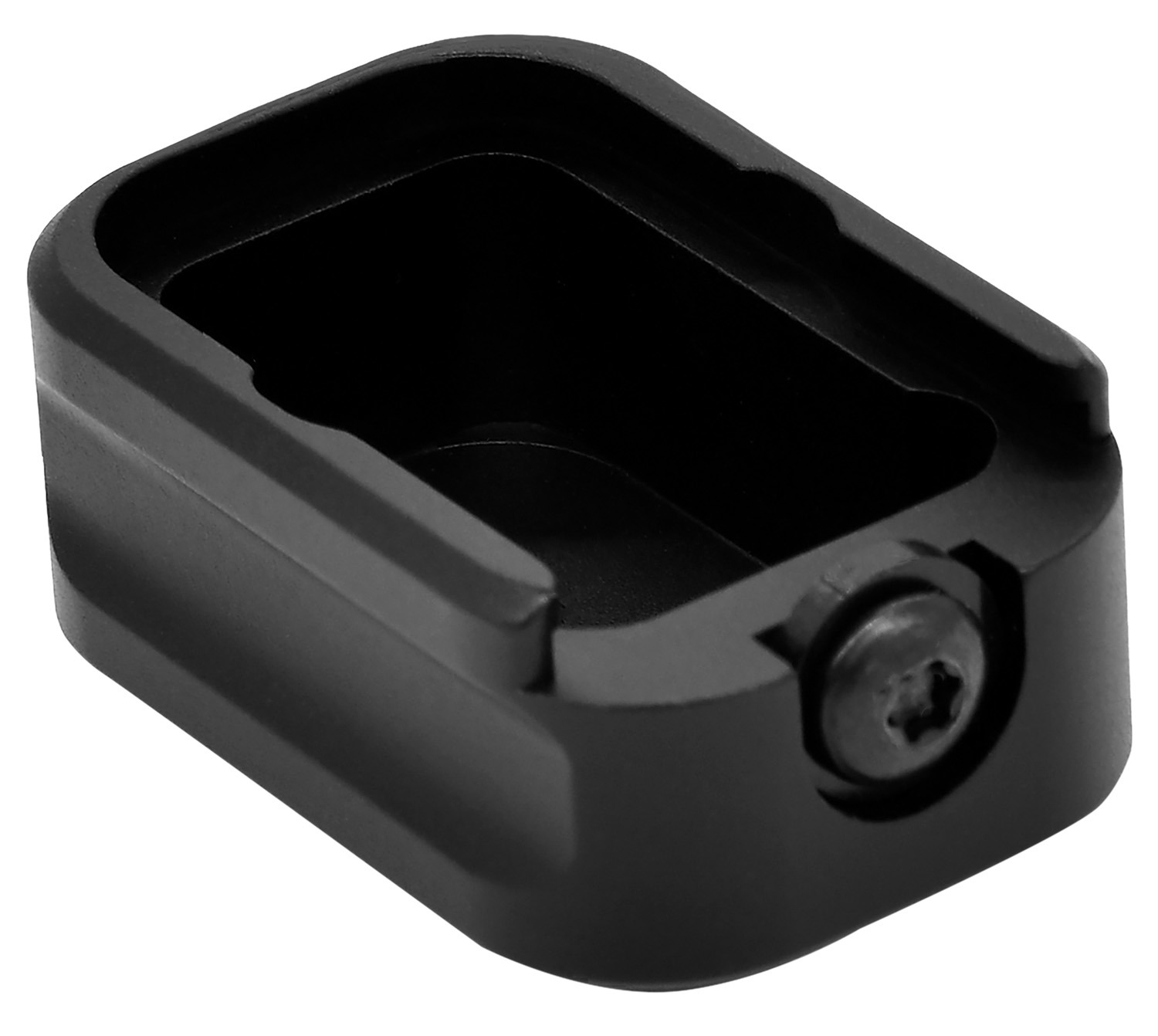 Warne MEG1932BLK Magazine Extension made of 6061-T6 Aluminum with Hardcoat Anodized Black Finish for Glock 19, 23 Magazines (Adds 3rds 9mm Luger, 2rds 40 S&W)