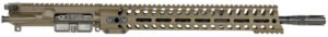 Patriot Ordnance Factory  Minuteman Complete Upper 5.56x45mm NATO 16.50" Black Nitride Barrel Aluminum Patriot Brown Receiver 14.50" M-LOK Handguard Lo Pro DI Gas Block (Mid Length)