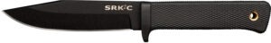 Cold Steel CS-49LCKD SRK Compact 5" Fixed Plain Black Tuff-Ex Finish SK-5 Steel Blade/Black Kray-Ex Handle Includes Sheath