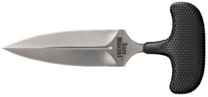 Cold Steel CS12DBST Safe Maker I 4.50" Fixed Spear Point Plain Stone Washed AUS-8A SS Blade/ Black Kray-Ex Handle Includes Sheath
