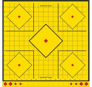 Birchwood Casey LRSIT-5PK Long Range  Self-Adhesive Paper Yellow 17.75" 5-Diamond 5 Pack